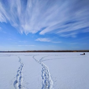 Одинокий рыбачок....