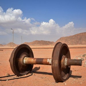 Nádraží ve Wadi Rum.