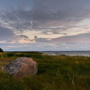 rock in beach