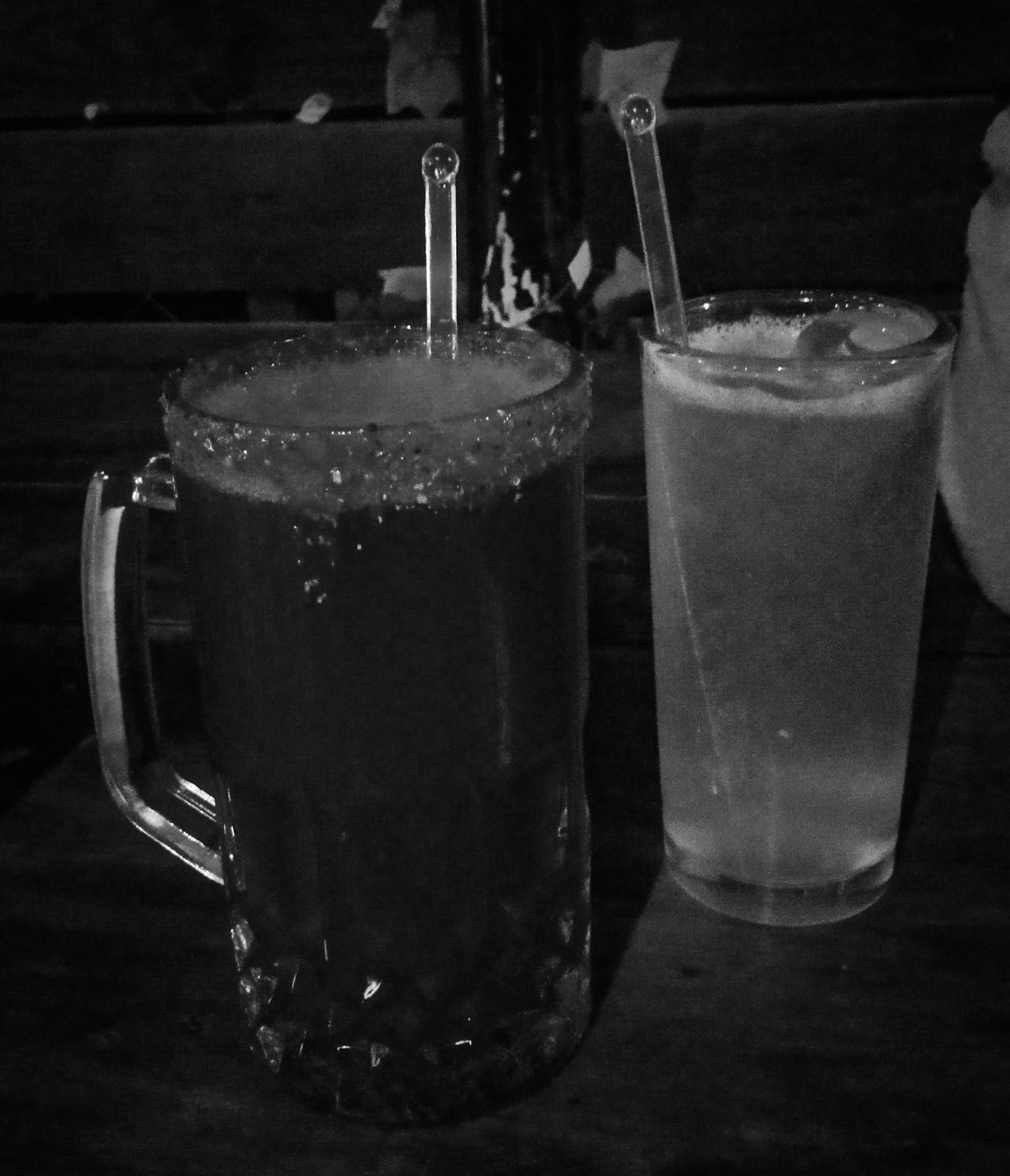 Bebidas en blanco y negro