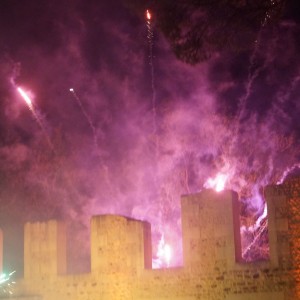 feu d'artifice au château